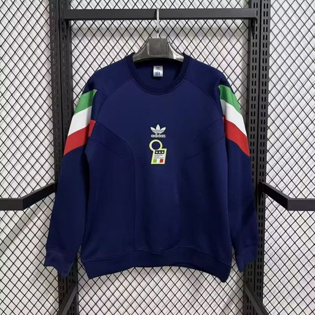 2025-2026 Italy Dark Blue Soccer Training Sweater