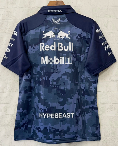 2025 Red Bull Dark Blue Polo Racing Shirt