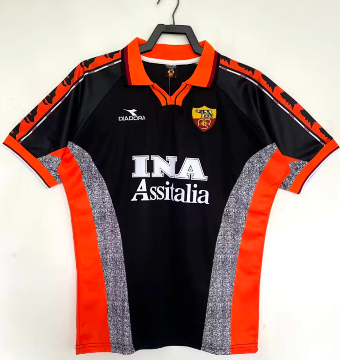 Retro Jersey 1998-1999 As Roma Third Away Soccer Jersey Vintage Football Shirt
