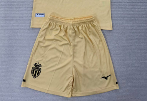 Fan Version 2025-2026 As Monaco Third Away Soccer Shorts Football Shorts