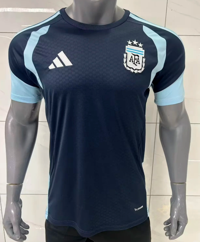 Player Version 2026 Argentina Dark Blue Soccer Training Jersey Camisetas de Futbol