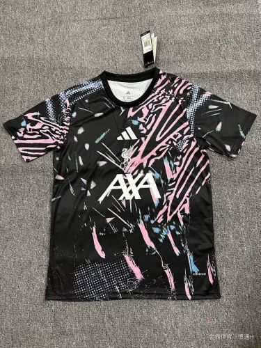 Fan Version 2025-2026 Liverpool Black/Pink Special Edition Soccer Jersey Football Shirt