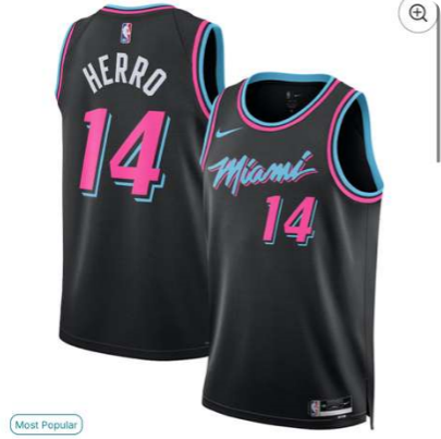 Tyle Herro Miami Heat 2025-2026 Swingman Jersey Black City Edition