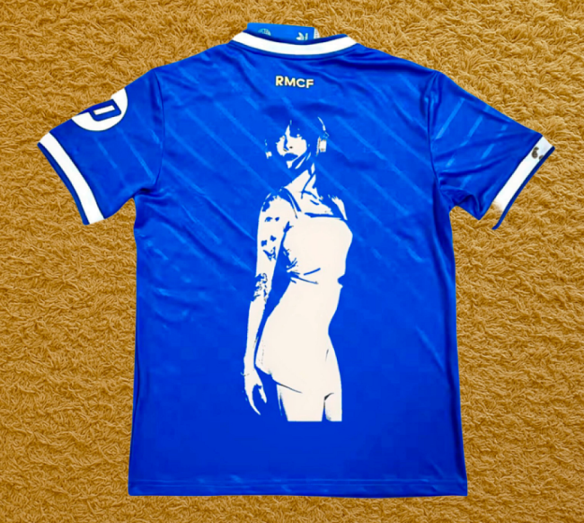 Fans Version 2025-2026 Real Madrid Blue Aitana Special Edition Soccer Jersey Real Football Shirt
