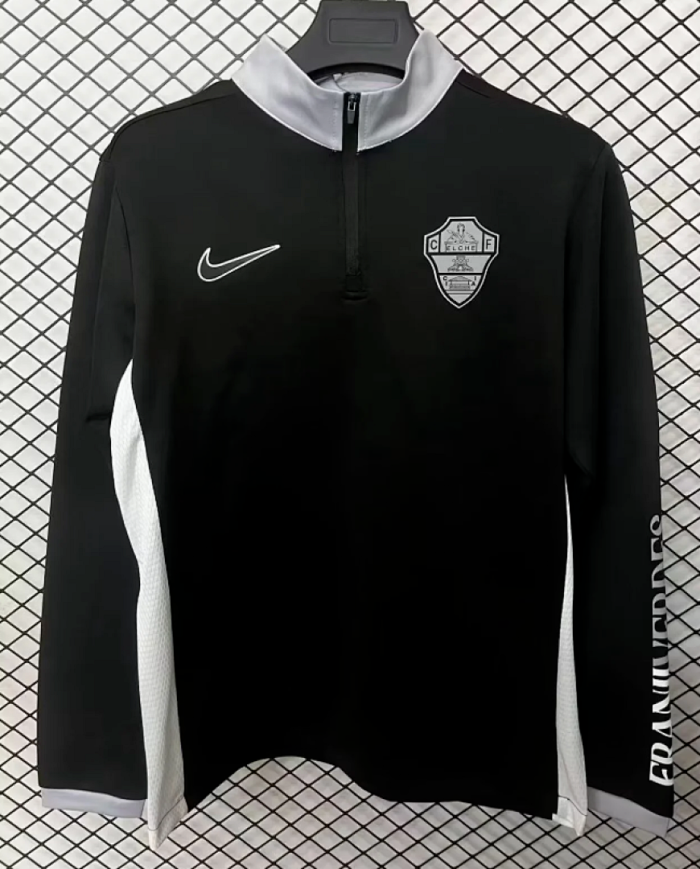 2025-2026 Elche Black Soccer Training Sweater