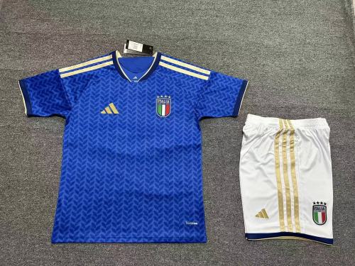 Adult Uniform 2026 Italy Home Soccer Jersey Shorts Menn's Football Kit