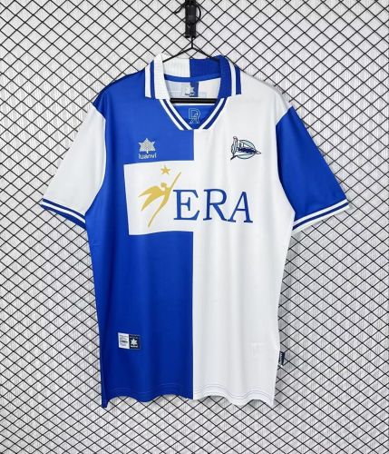 Retro Jersey 1999-2000 Deportivo Alaves Home Soccer Jersey Vintage Football Shirt