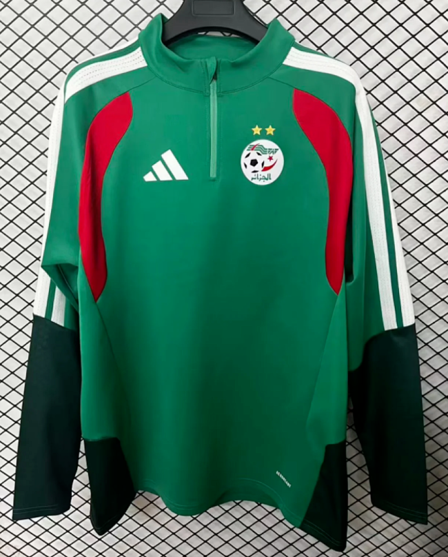 2025-2026 Algeria Green Soccer Training Sweater