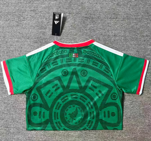 Women 2026 Mexico Home Short Soccer Jersey Football Shirt