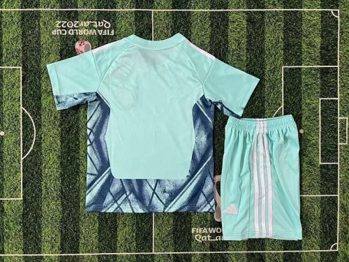 Youth Uniform Kids Kit 2026 Germany Green Goalkeeper Soccer Jersey Shorts Child Football Set