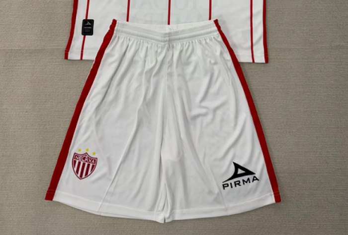 Fan Version 2025-2026 Necaxa Away White Soccer Shorts Football Shorts