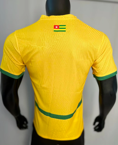 without Sponor Logo Player Version 2026 Togo Yellow Soccer Jersey Football Shirt