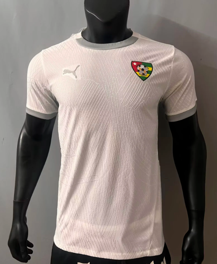 withour Sponor Logo Player Version 2026 Togo White Soccer Jersey Football Shirt