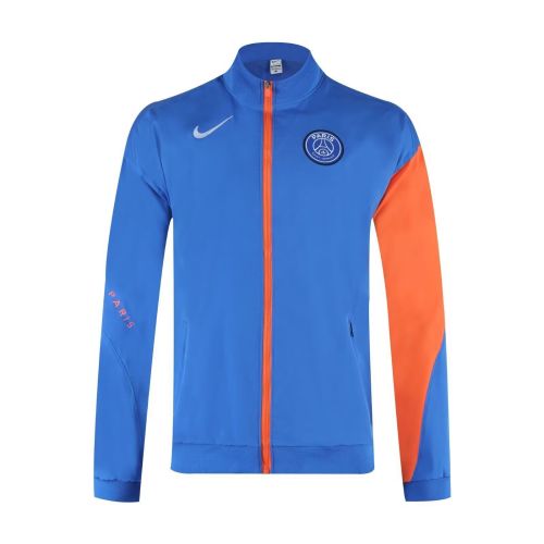 2025-2026 PSG Blue/Orange Soccer Windbreaker Jacket Football Jacket