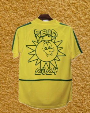 with Sponor Logo Retro Jersey 2002 Brazil FEID Home Soccer Jersey Brasil Camisetas de Futbol