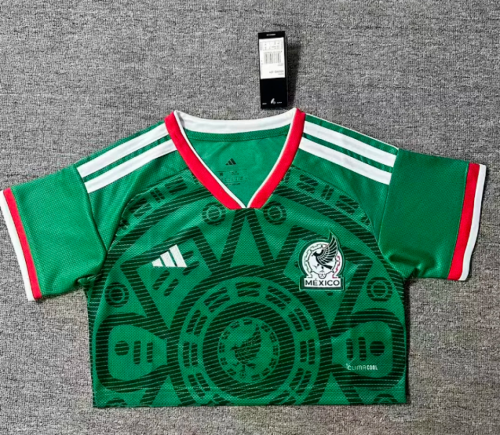 Women 2026 Mexico Home Short Soccer Jersey Football Shirt