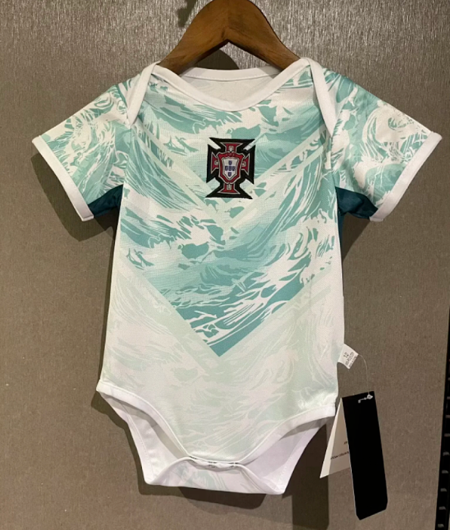 Baby Cloth 2026 Portugal Away Soccer Jersey Baby Onesies