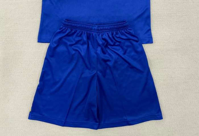 Fan Version 2025-2026 As Monaco Away Blue Soccer Shorts Football Shorts