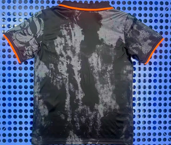 Fans Version 2025 Netherlands Black/Grey Soccer Training Jersey Holland Football Shirt
