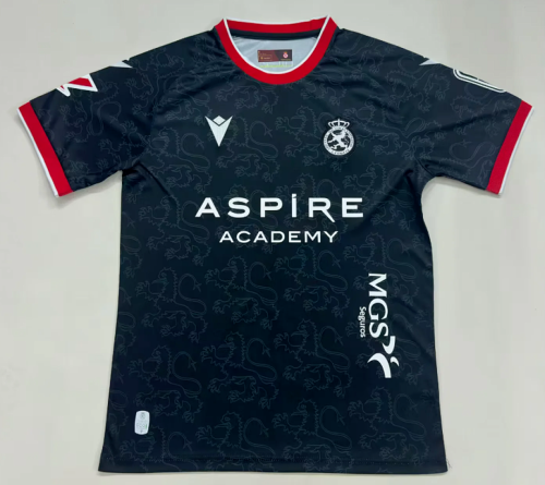 Fans Version 2025-2026 Cultural Leonesa Away Black Soccer Jersey Football Shirt
