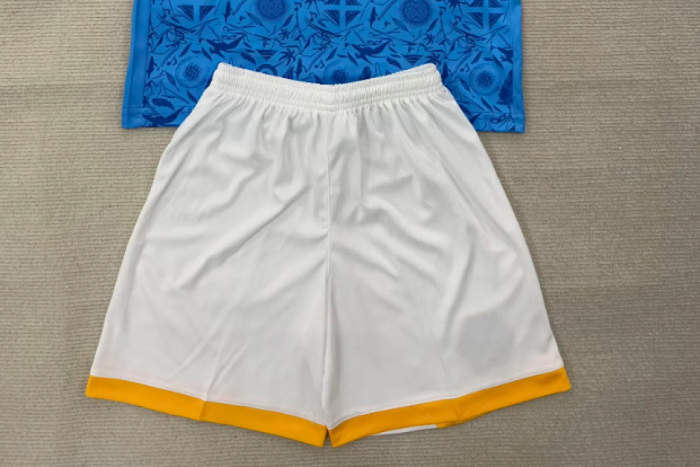 Fan Version 2025-2026 Wolverhampton Wanderers Third Away White Soccer Shorts Wolves Football Shorts