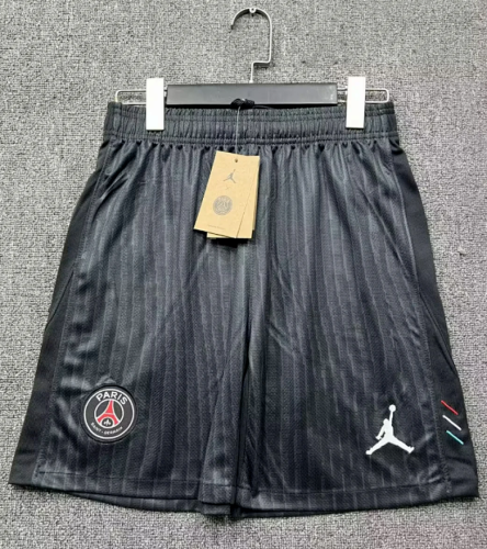 Fan Version 2025-2026 PSG Fourth Away Black Soccer Shorts Football Shorts