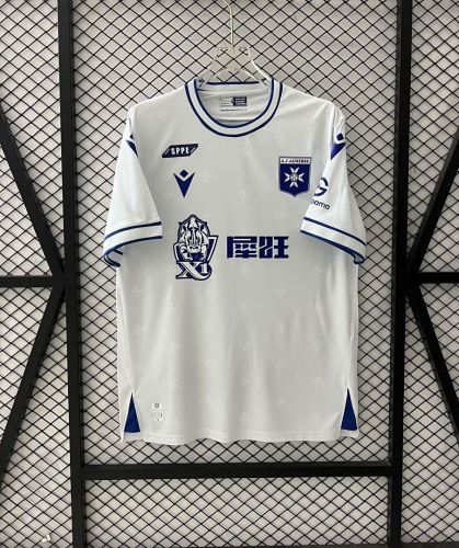 Fan Version 2025-2026 AJ Auxerre Home Soccer Jersey Football Shirt