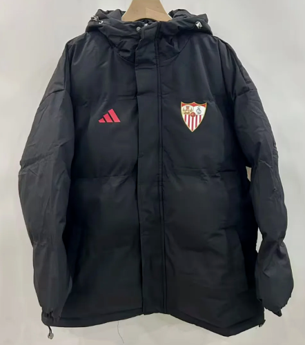2026 Sevilla Black Cotton Coat