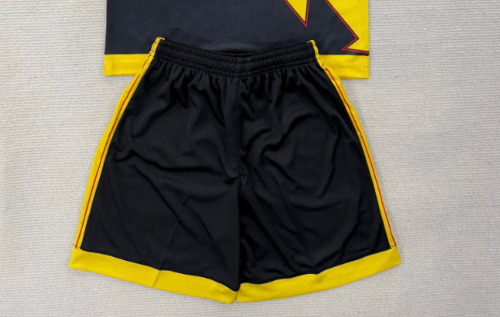 Fan Version 2025-2026 Vallecano Third Away Black Soccer Shorts Football Shorts