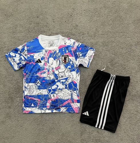 Youth Uniform Kids Kit 2025 Japan Comic Soccer Jersey Shorts Child Football Set
