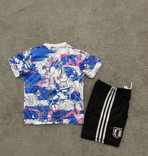 Youth Uniform Kids Kit 2025 Japan Comic Soccer Jersey Shorts Child Football Set