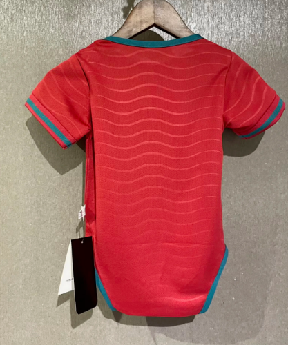 Baby Cloth 2026 Portugal Home Soccer Jersey Baby Onesies