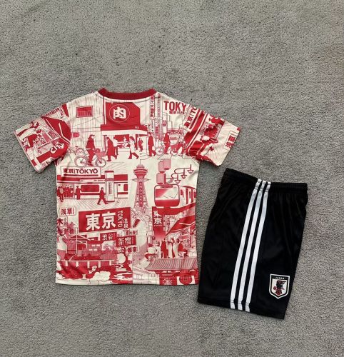 Youth Uniform Kids Kit 2025 Japan Comic Soccer Jersey Shorts Child Football Set