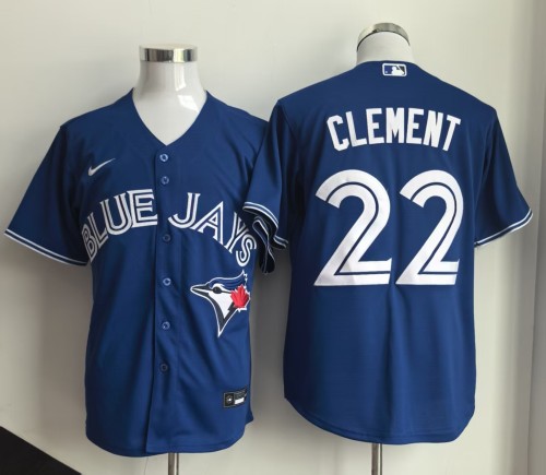 Toronto Blue Jays Alternate CLEMENT 22 Blue Cool Base Jersey MLB Shirt
