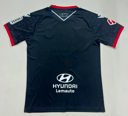 Fans Version 2025-2026 Cultural Leonesa Away Black Soccer Jersey Football Shirt