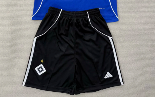 Fan Version 2025-2026 Hamburg Black Soccer Shorts Football Shorts