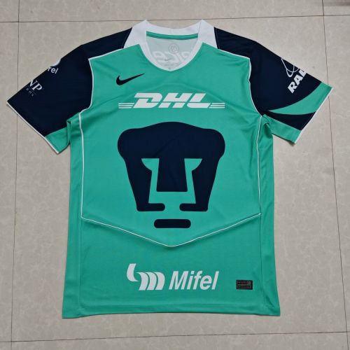 Fan Version 2025-2026 Tigres UANL Green Soccer Jersey Football Top