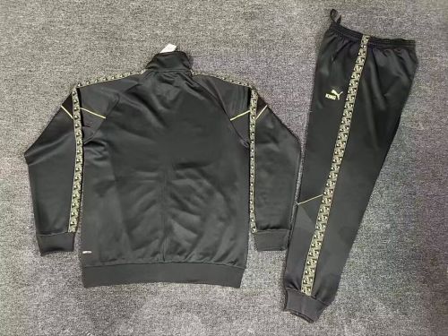Adult 2026 Portugal Black Soccer Jacket and Long Pants Football Tracksuit