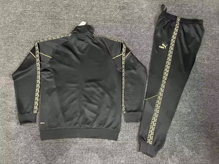Adult 2026 Portugal Black Soccer Jacket and Long Pants Football Tracksuit