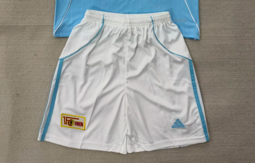Fan Version 2025-2026 Union Berlin Third Away Blue Soccer Shorts Football Shorts
