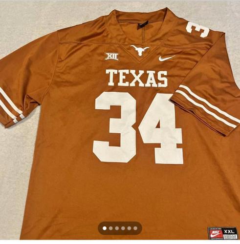 Texas Longhorns 34 WILLIAMS  NFL Shirt