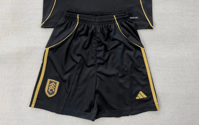 Fan Version 2026 Fulham Third Away Black Soccer Shorts Football Shorts