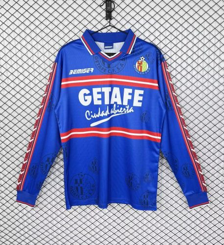 Long Sleeve Retro Jersey 1998-1999 Getafe Home Soccer Jersey Vintage Football Shirt