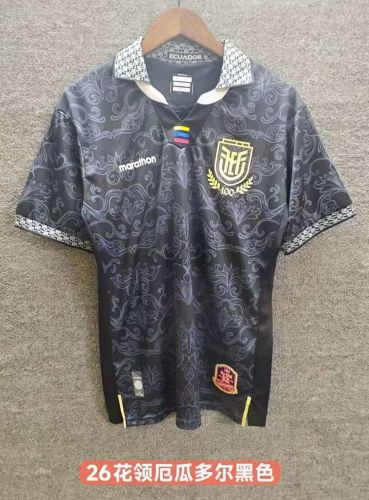 Fans Version 2026 Ecuador Black Special Edition Soccer Jersey Football Shirt