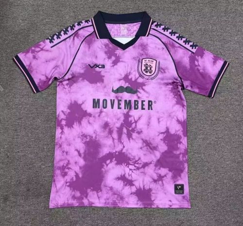 Fan Version 2025-2026 Hashtag United Third Away Purple Football Shirt Soccer Jersey