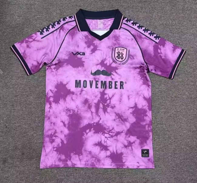 Fan Version 2025-2026 Hashtag United Third Away Purple Football Shirt Soccer Jersey