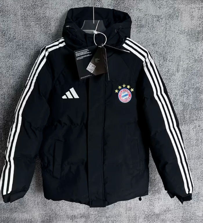 2026 Bayern Munich Black Cotton Coat