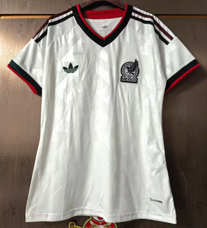 Women 2026 Mexico Away White Soccer Jersey Girl Football Shirt