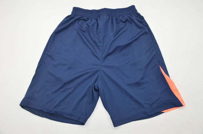 Fan Version 2025-2026 Barcelona Dark Blue/Pink Soccer Shorts Football Shorts