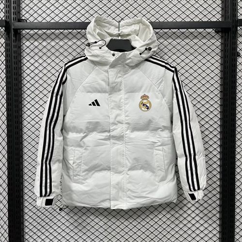 2026 Real Madrid White Cotton Coat